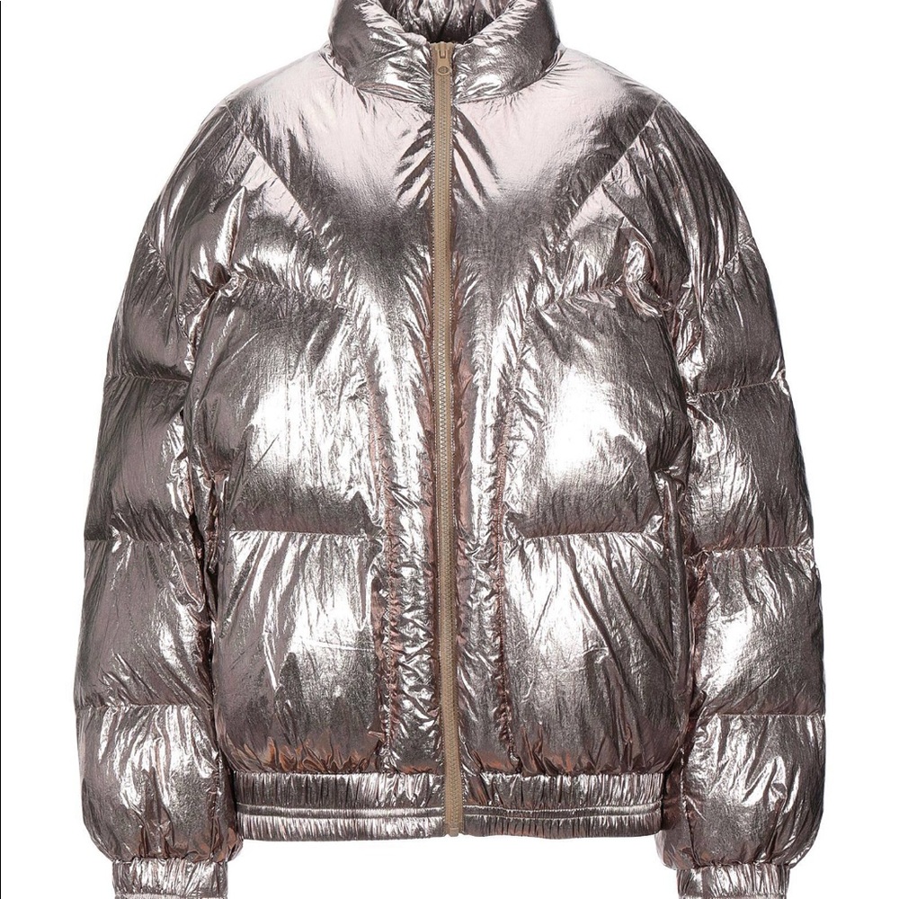 Isabel marant etoile quitted metallic shell jacket size 36 us4 bronze color